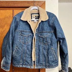 Wrangler sherpa and denim trucker jacket